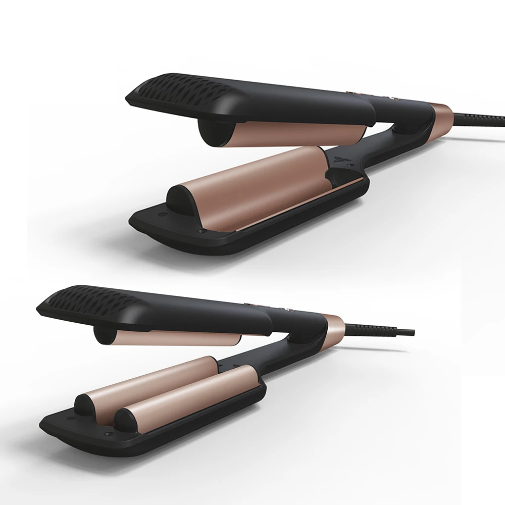 

Home Use Fast Heating Three Barrel Big Wave Hair Curler With LCD Display, Customized/black