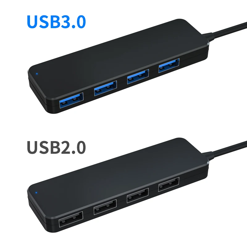 

High Speed OTG Type C USB 3.0 4 Port Hub 2.0 USB C Adapter Converter with Micro USB for PC Laptop