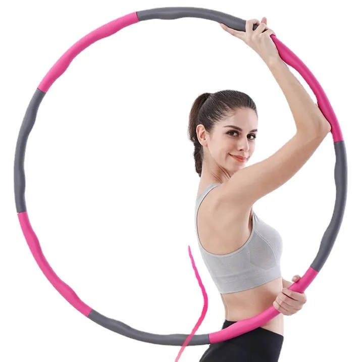 

Body Building Hula Circle Free Assembly Detachable Fitness Hula Hoops, 7 colors totally