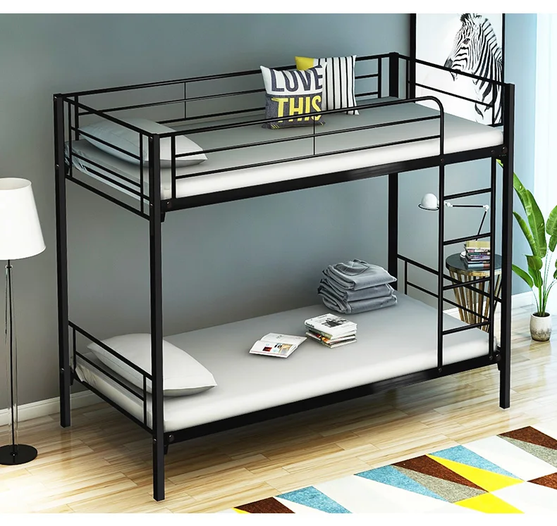 Loft Children Industrial Double Iron Steel Frame Metal Bunk Beds For Adults Buy Bunk Beds Metal Black Double Full Iron Metal Bunk Bed Walmart Cheap Bunk Bed Frame Product On Alibaba Com