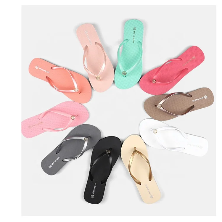 

Indoor Outdoor Flip-Flops Beach Flat Slides Slippers All Colours Flipflops Strass Women Flip Flops Manufacturers, Customized color