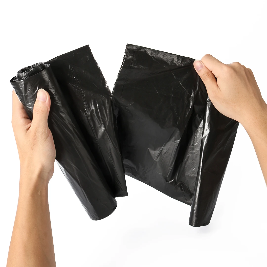 10pcs/rolls strong construction black pe bulk plastic garbage