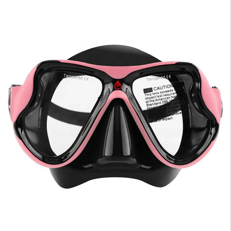 

Anti-fog tempered glass professional free diving goggles can be equipped with myopic