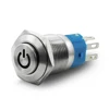 16mm double three LED colour dual color illuminated push button switch