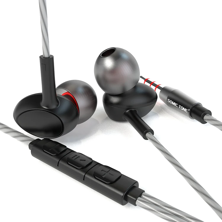 

Somic Tone bass cheap earphone In-Ear earphone & headphone with High Sensitivity Microphone - Noise Isolating,High Definition