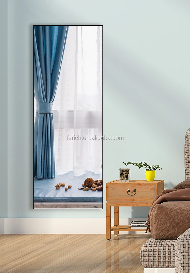 
Modern style floor mirror full length free antique standing wall dressing mirror 