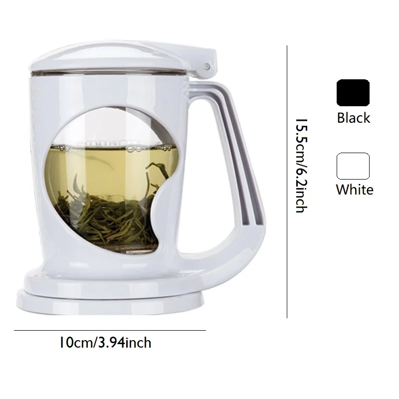 Bottom Dispensing Tea Pot,400ml/14oz Handy Brew Coffee Tea Maker