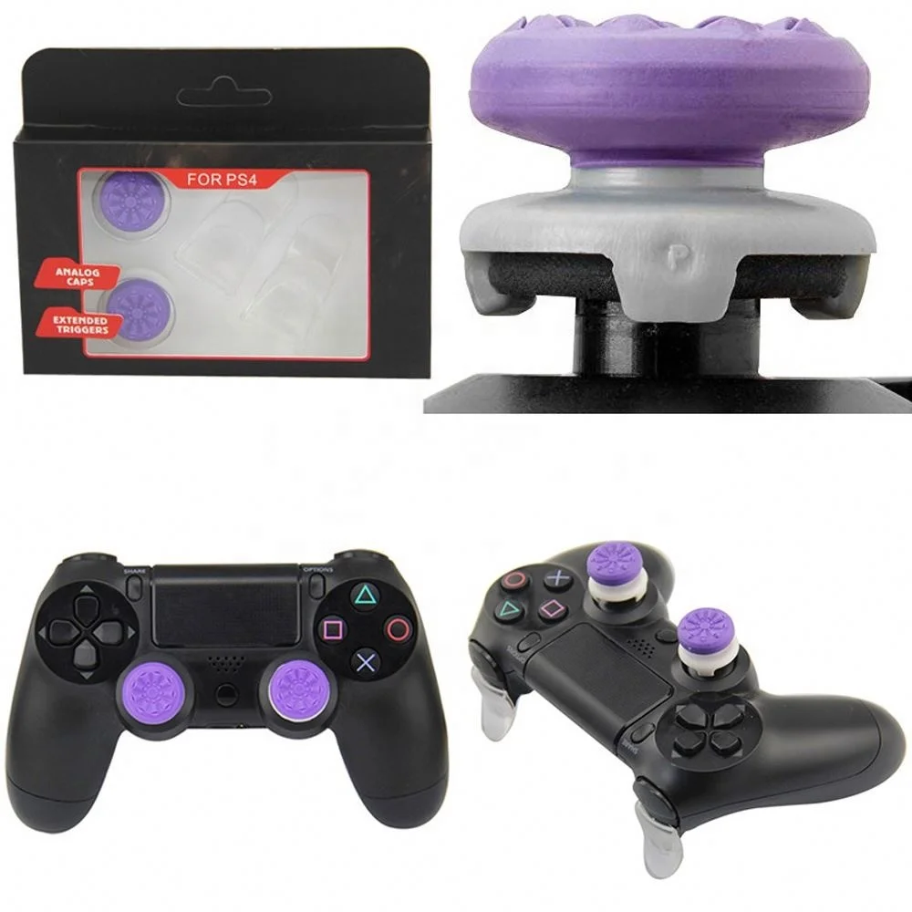 

L2 R2 Trigger Extenders Buttons Joystick Analog Cep Kit For Ps4 Controller Gamepad Accessory Silicone Extender