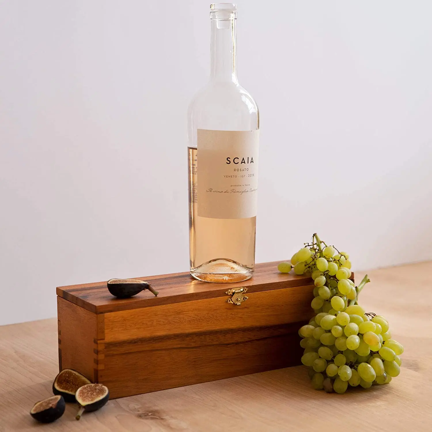 Wooden Wine Box For Gifts,Solid Wood With Hinged Lid Buy Paris Wine