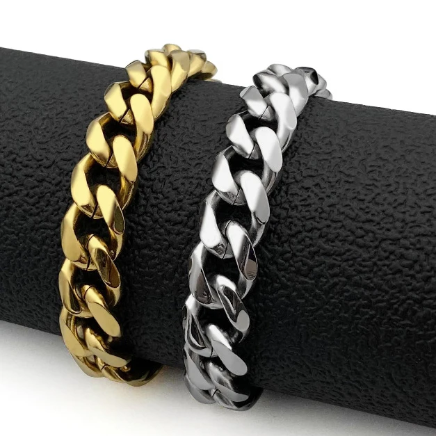 

5/7/9MM Wholesale Hip Hop Men Jewelry Stainless Steel Cuban Link Bracelet