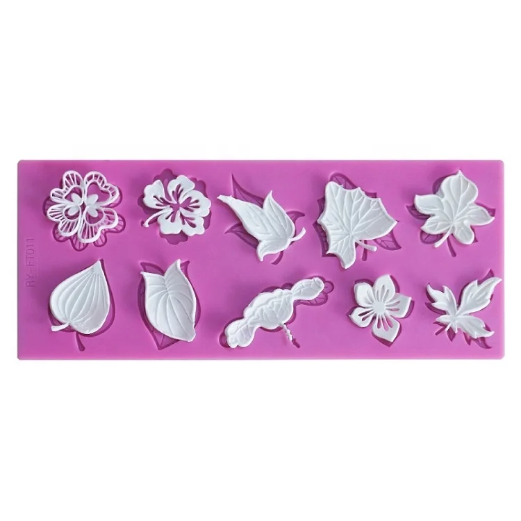 

fondant lace silicone mold for baking and cake decoration, Pink