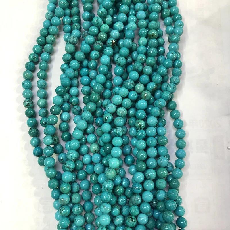 

Wholesale Turquoise Howlite for Jewelry Making Round Beads Turquoise Howlite Gemstone Loose Beads