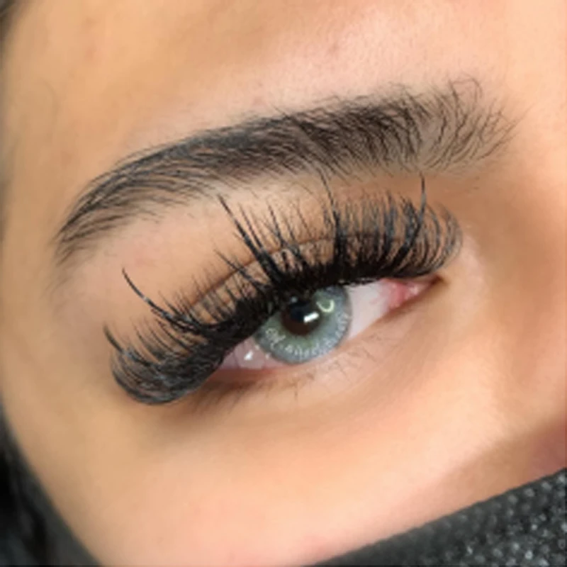 

professional individual classic eyelashes extensions private label lash extensions Handmade Korean Silk Eyelash Extension, Black color