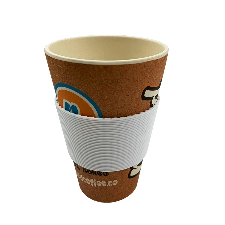 

Natural Reusable customized coffee cup bamboo travel mugs bamboo fibre coffee cups