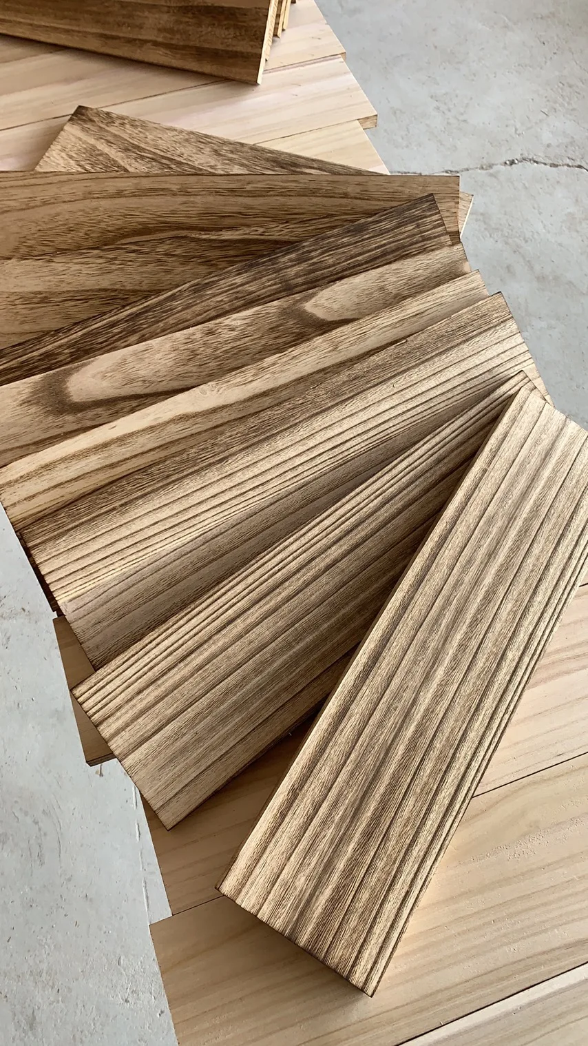 Wholesale Paulownia Boards Floating Shelves Wall Mounted Set Of 3 Wood