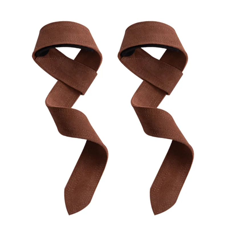 WS6135 Cowhide Wrist Strap for Weight Lifting Gym Fitness Safety Wrist Band