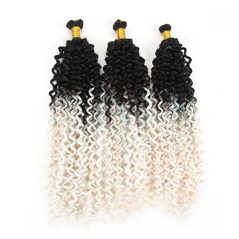 
24 strand/set Afro Passion Twist hair attachment Water Wav Curly Crochet Braiding Hair Synthetic for African Hair Extension 