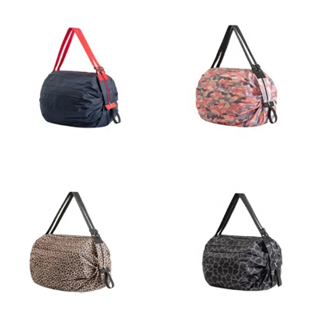 

fashion handbag shoulder tote bag promotion custom design nylon foldable tote bag
