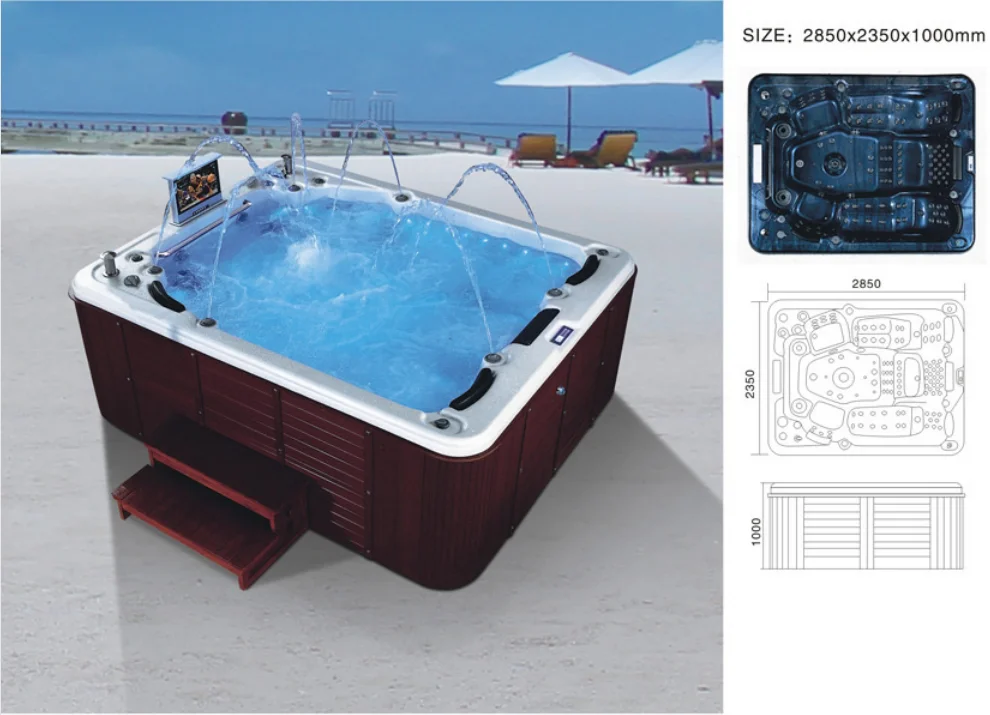 4 Person Outdoor Spa Plug And Play Hot Tub From China Buy Plug And