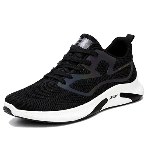 

Spring and autumn new men's sports shoes casual shoes breathable flying woven running shoes