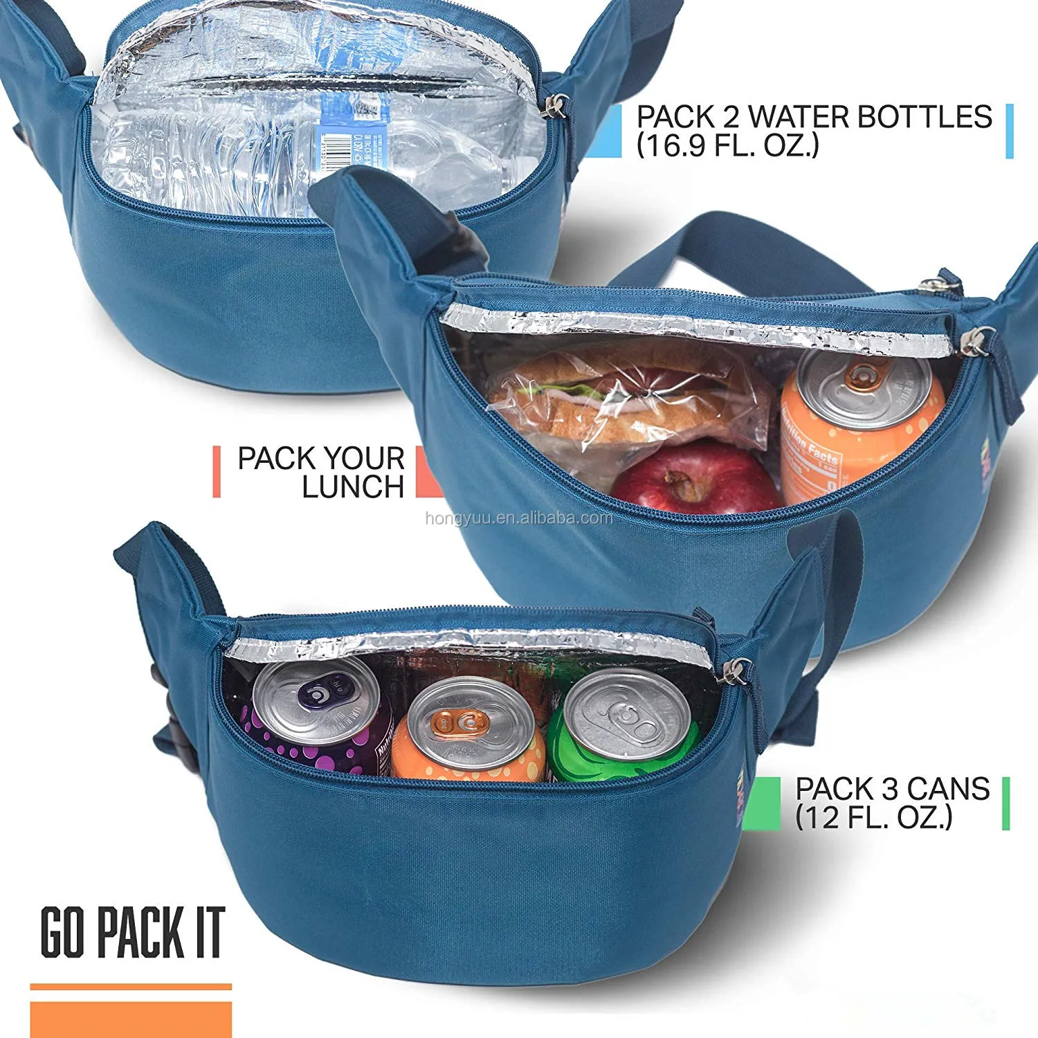 Outdoor Travel Insulated Fanny Pack Cooler With Adjustable Strap ...