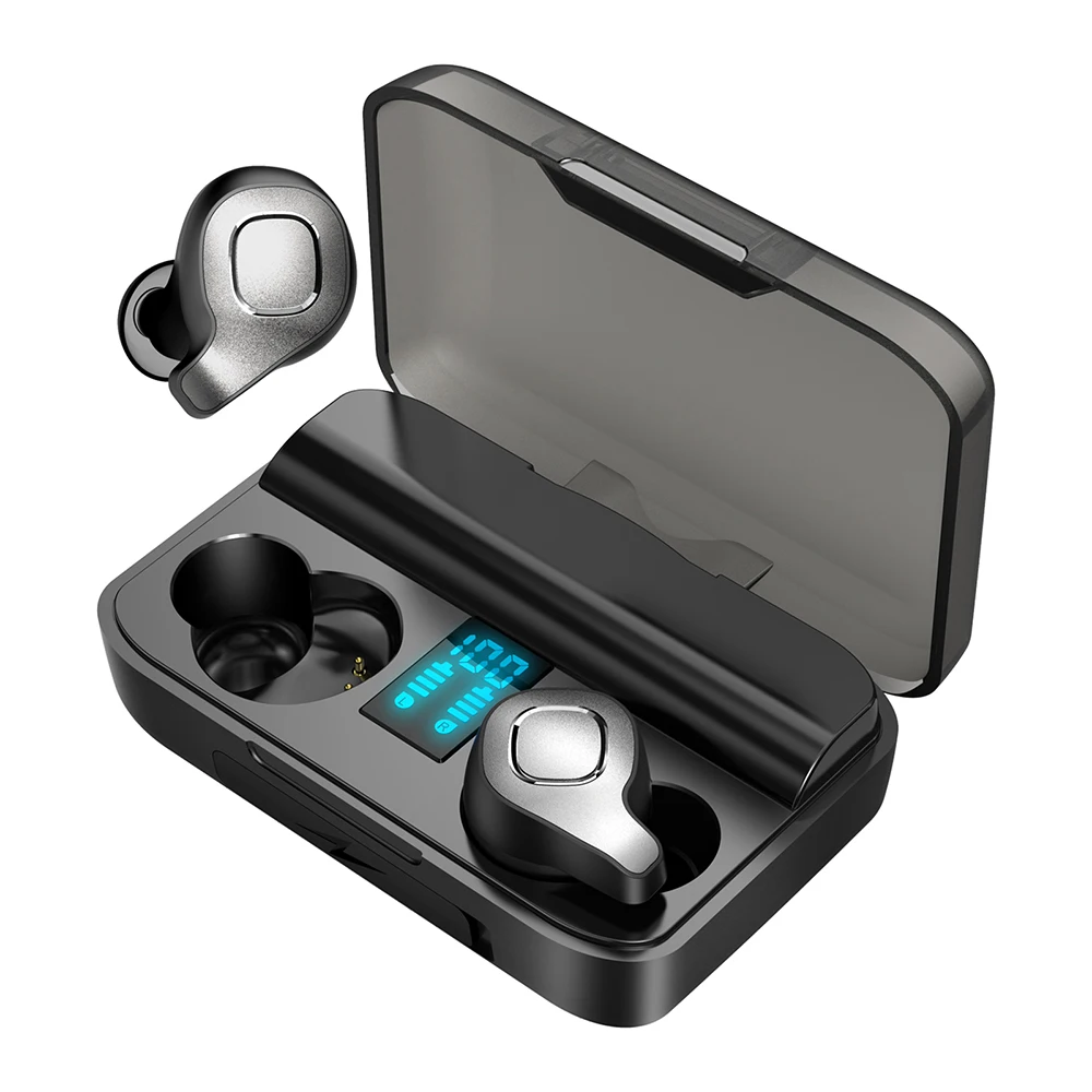 

(Update)F8Y ANC Noise reduction earphones with wireless Digital Display charging compartment, TWS earbuds 8 hours talk time, sui