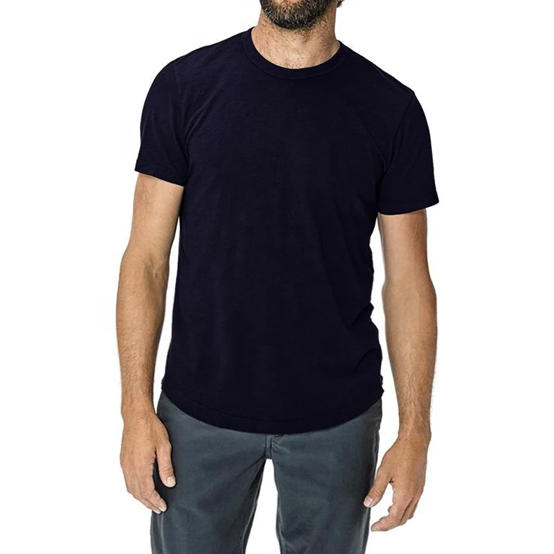 

High Quality 2020 Fashion Custom Slub Cotton T Shirt Jersey Knit Fabric Men's T shirts