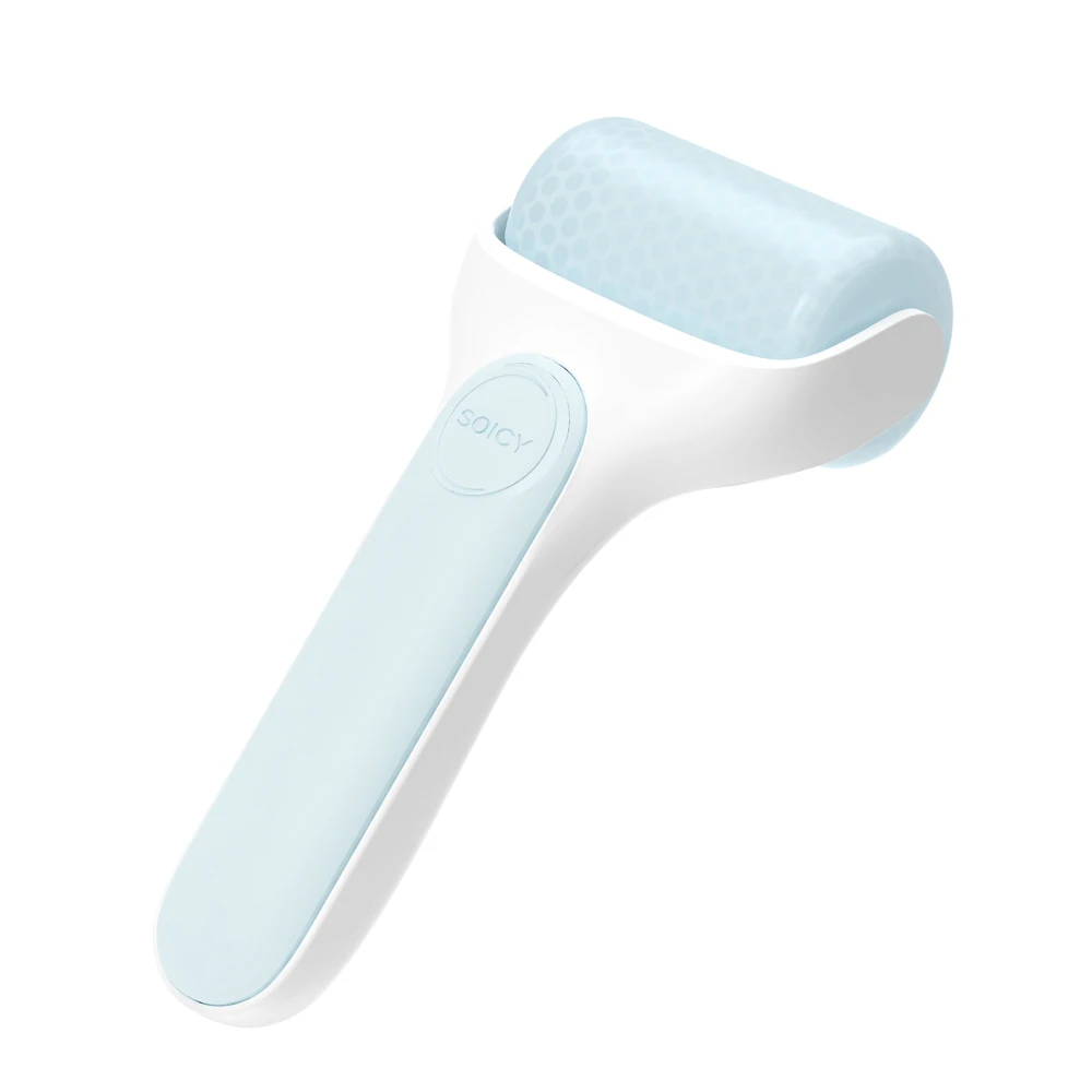 

Custom Logo Stocked Beauty Skin Care Tools For Face Facial Handheld Ice Roller With Plastic Head Massager