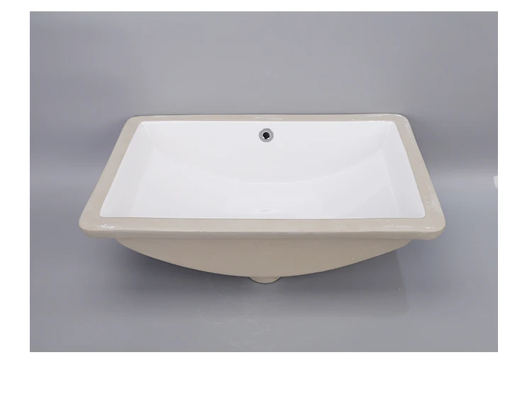 Safe and sturdy stylish sink undercounter mounting washing rectangular shaped wash basin