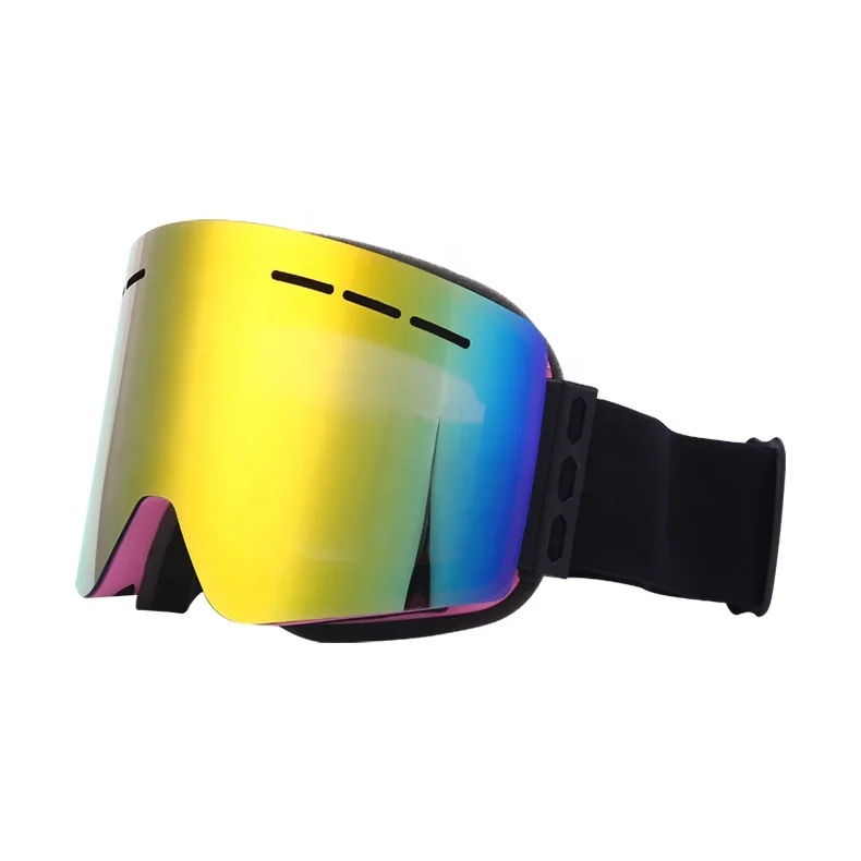 

In Stock winter sports anti-fog Non-Slip Strap Anti-Scratch UV400 magnetic ski goggles Interchangeable headband snow goggles
