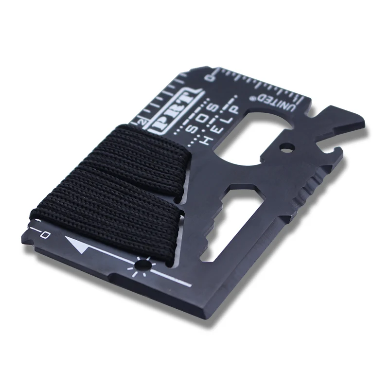

11 In 1 Multitool Stainless Steel Survival Pocket Tool Card, Black
