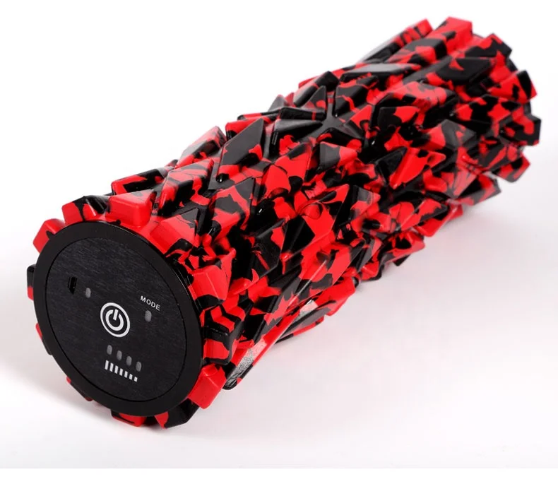 Custom LOGO Rechargeable vibrating foam roller muscle massage stick