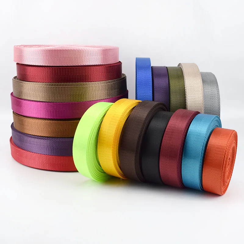 

Meetee RD001 DIY Bag Strap Sewing Belt Accessories Herringbone Pattern Nylon Webbings Knapsack Strap Ribbons