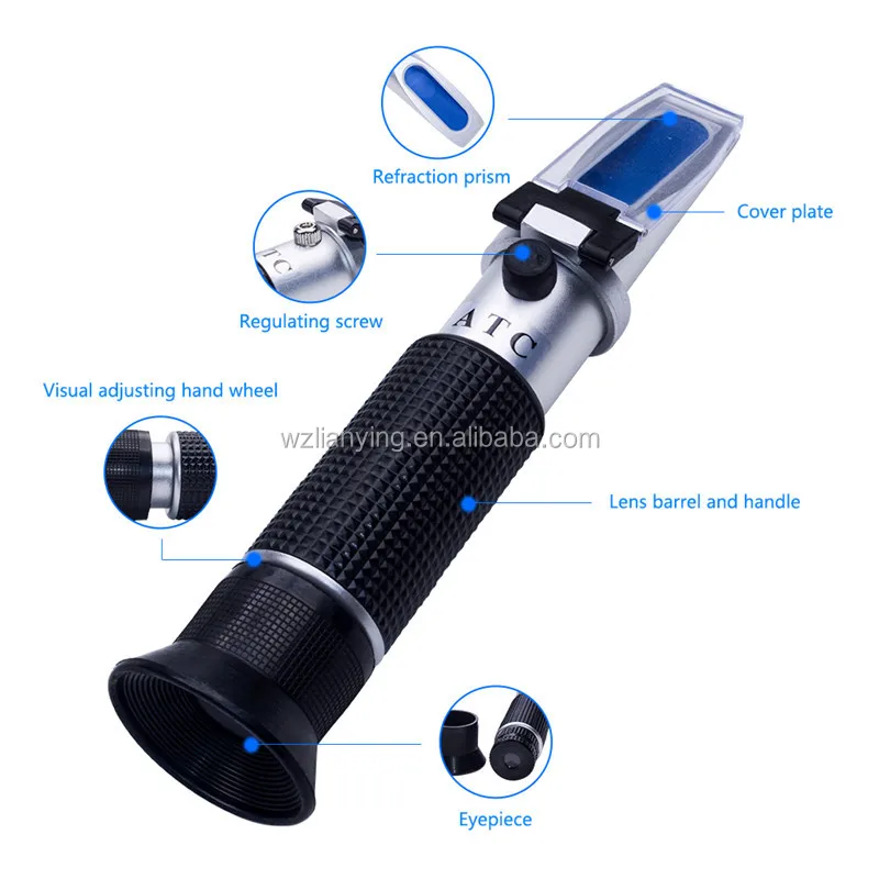 Salinity Honey Coolant Brix Refractometer For Optics Buy Auto