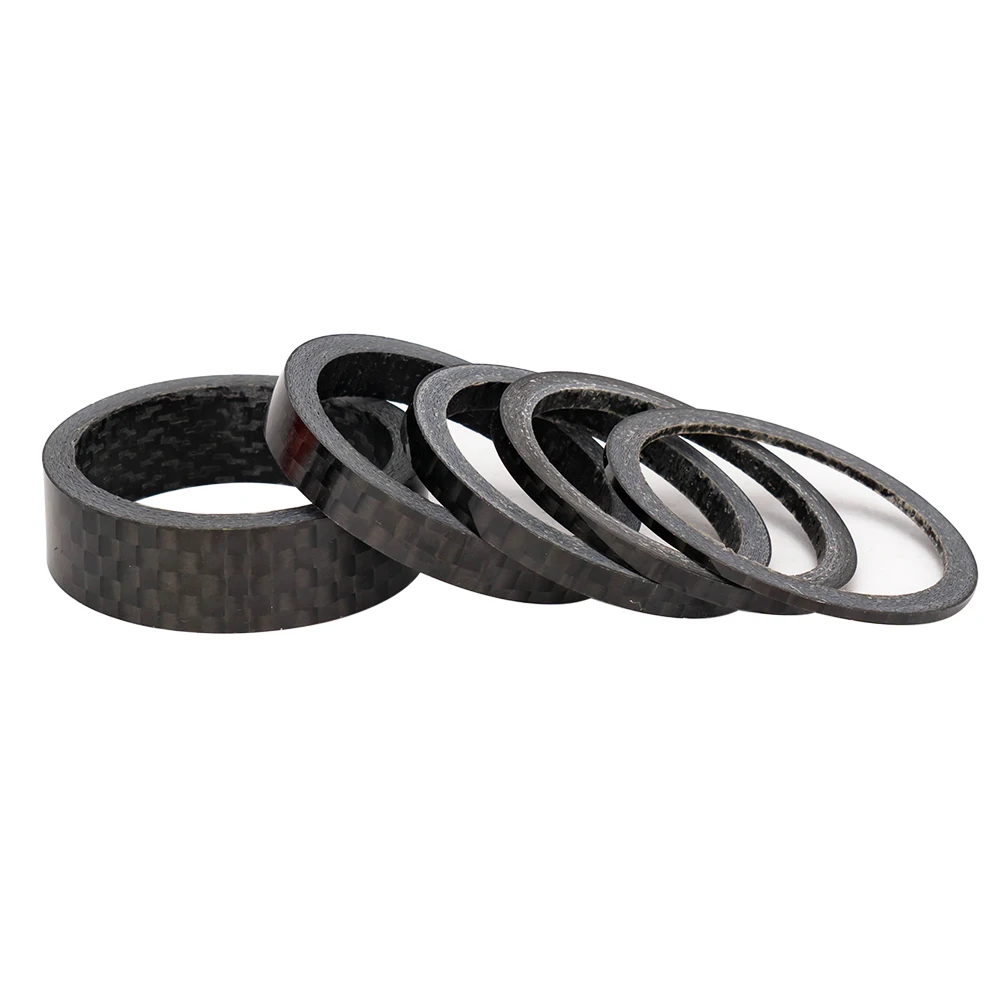 

ZTTO Ultra-Light Carbon fiber Bicycle Washer Mountain Road Bike Washers Spacer Gasket Fork Headset Parts 1/2/3/5/10/15mm