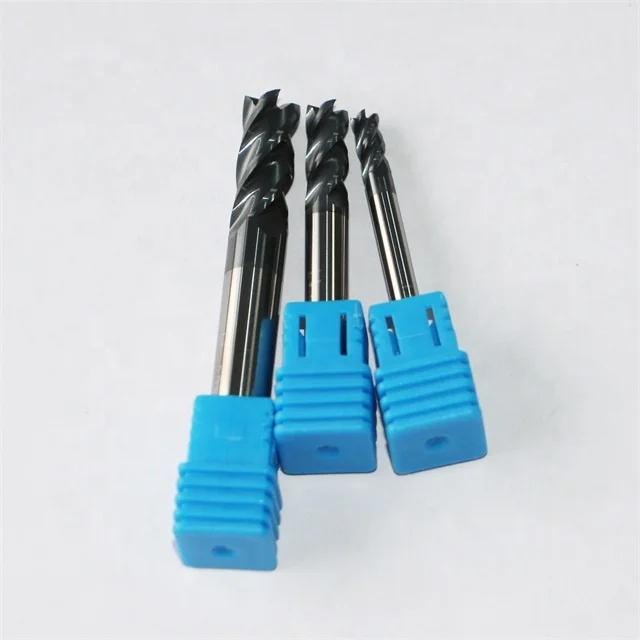 DLCC 12mm Cemented Carbide Material 4 Flutes End Mills Milling Tools