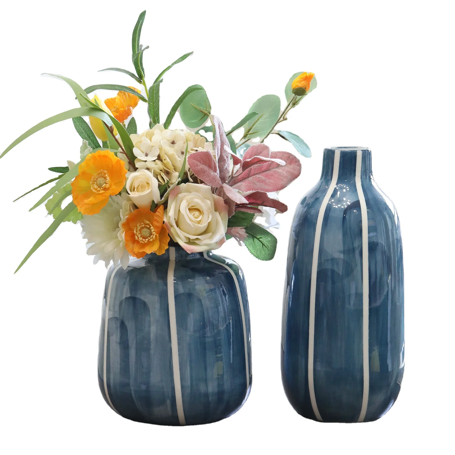 

Modern Ceramic Flower Vase Home Decor Hand Painting Flower Vases For Weddings Centerpiece