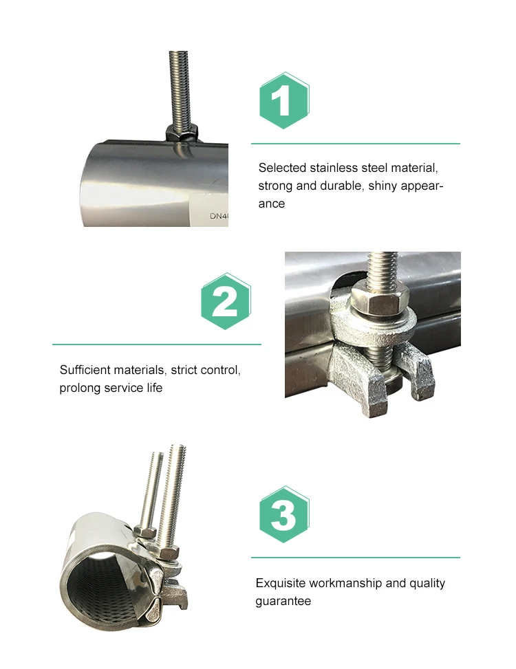 Emergency Pipeline Waterworks Stainless Steel Water Pipe Fitting Leak Repair Clamp Buy