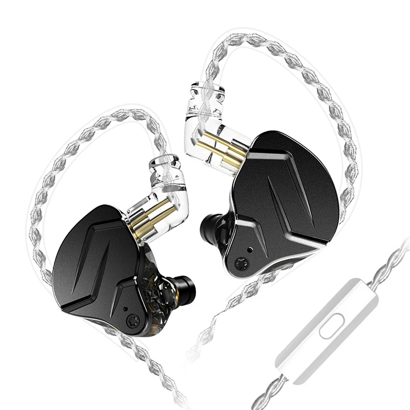 

KZ ZSN Pro X 1BA+1DD Hybrid Driver In Ear Earphone HIFI Bass Earbuds Metal Monitor Earphone Sport Headset Updated KZ ZSN Pro