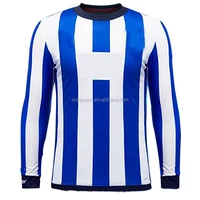 

2019 Club World Rayados Monterrey jersey Blue white stripe Long sleeve mexico club soccer jersey football shirt set