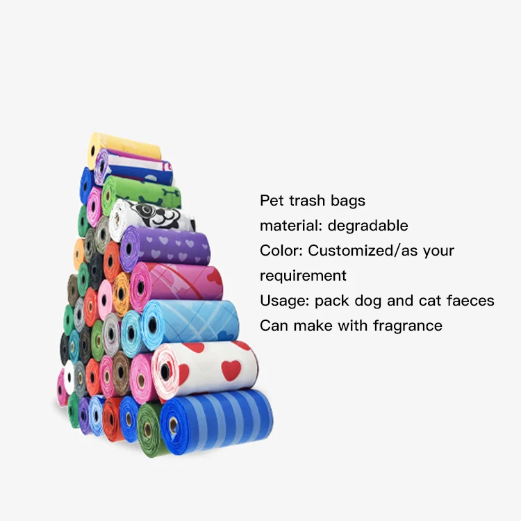 Dog Pet High Quality Dog Waste Bag Plastic Dog Poop Waste Bags Premium