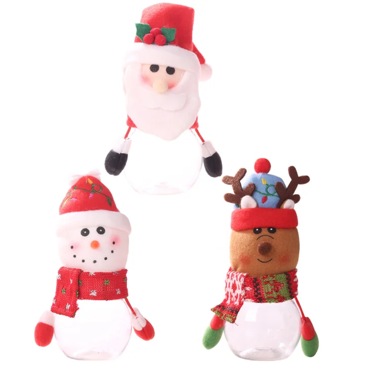 Santa Claus STOBOK 5 Piezas Tarros de Caramelo de de Navidad Recipientes de Caramelo de Dibujos Animados Decoración para Nochebuena Año Nuevo 