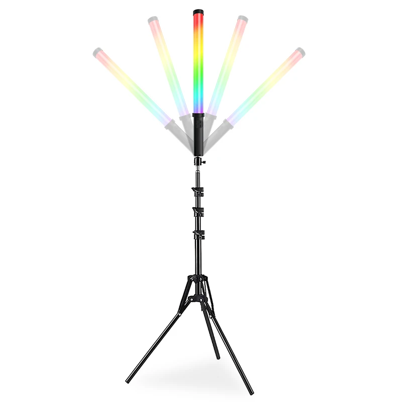 

Handheld photography full color light stick RGB indoor live photo film and television soft light outdoor fill stick light, Black