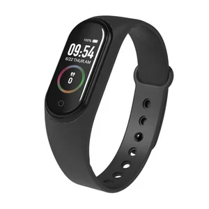 2019 Fitness Pedometer Heart Rate Monitor Watch M4 Smart Bracelet with Blood Pressure Monitor smart band