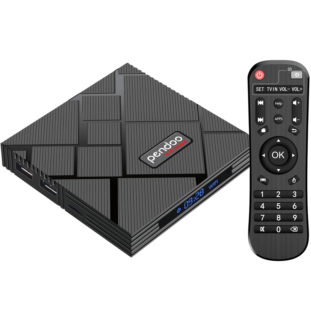 

Smart pendoo x10 Max S905X2 ram 4gb ultra hd 4k HDR+ android 9.0 tv box