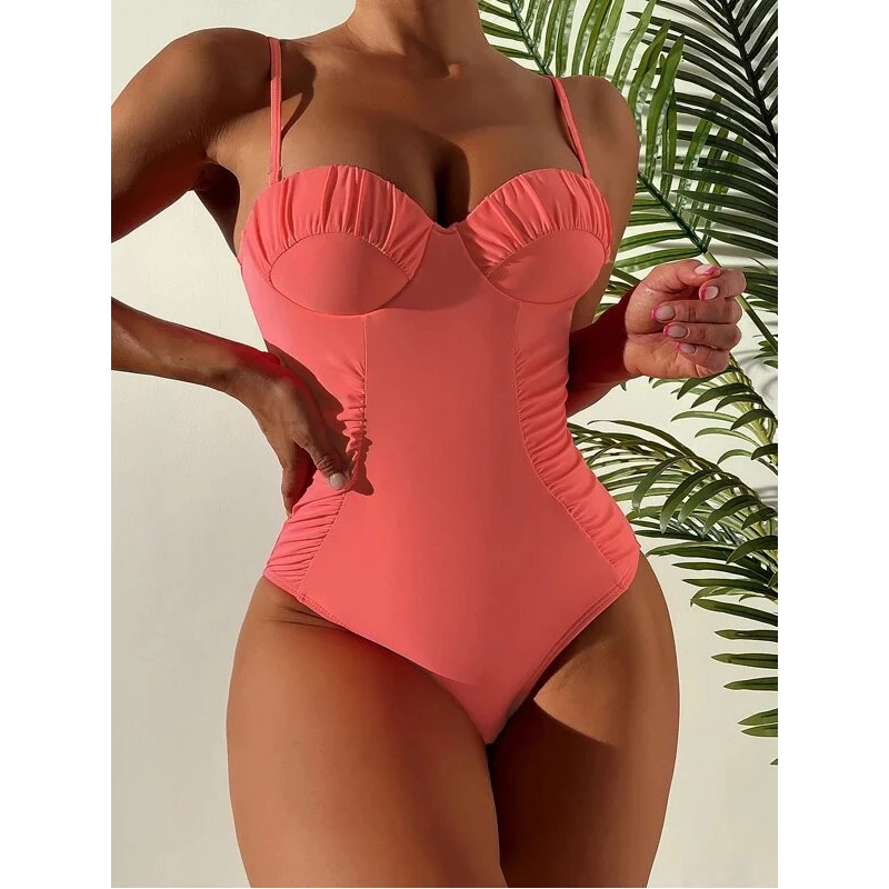 

JSN71013A 2022 New designer swimwear tummy control sexy bikini manufacturer women one piece swimsuit