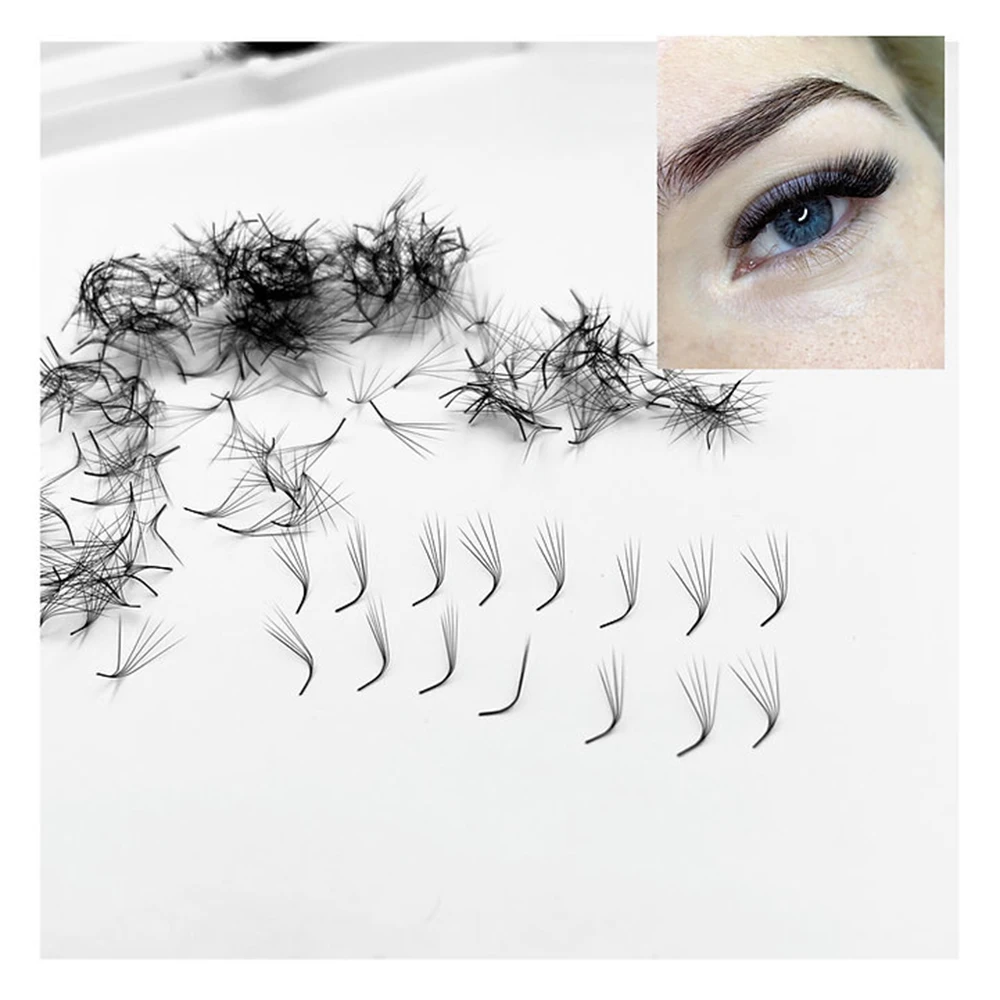 

Wholesale 3D 5D 9D Wispy Promade Fans Premade Wispy Hand made Flat lashes fans And Mega volume fans best eyelash supply