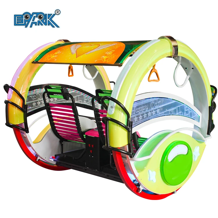 

Electric Outdoor Attraction Amusement Park Rides Le Bar Swing Car Happy Rolling Car For Sale, Black, pink, blue, orange