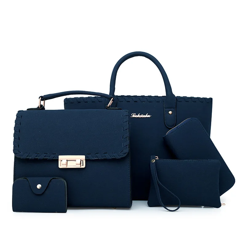 

Fashion ladies hand bags handbags for women,5 pcs sets bag wholesale