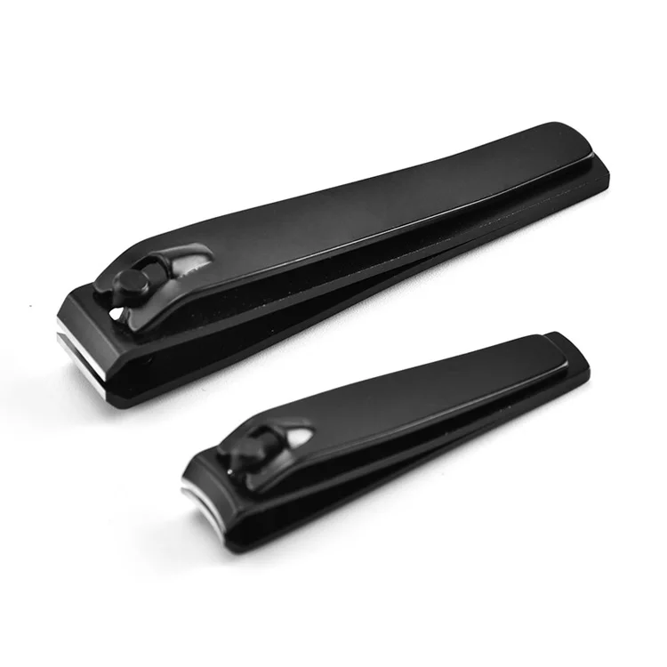 

Wellflyer NC-192 Nail Clippers Set, Ultra Sharp Sturdy Fingernail and Toenail Clipper Cutters with Visibly Tin Case, Black